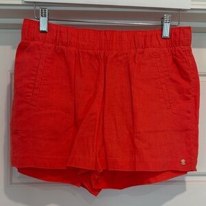 Lilly Pulitzer Vibrant Red High Waist Shorts